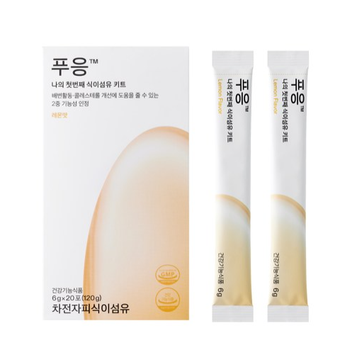 오늘출발 닥터블릿 푸응 차전자피 변비움 직빵 장청소 쾌변 식이섬유 7 6g x 20포, 6g x 20포 x 1박스