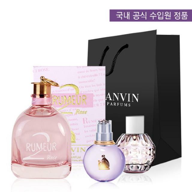 랑방 [랑방] 루머2 로즈 EDP 30ml 콜라보세트 (미니2종+쇼핑백), 선택완료, 본품30ml+에끌라미니+우먼미니+쇼핑백