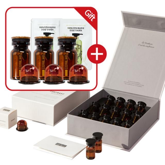 [클레보스 무료체험이벤트] 포트바스 마이크로니들&앰플 세트 체험팩 7일분+100%천연샴푸 증정, 세트2개 + 100%천연샴푸2개 (랜덤증정)