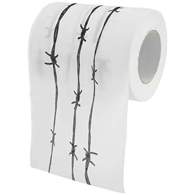 Fairly Odd Novelties Barbed Wire Novelty Toilet Paper 상당히 이상한 참신 철조망 참신 화장지, 1