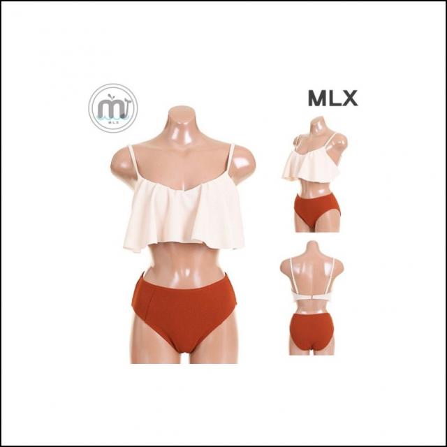 MLX 여자 비치웨어 프릴디테일 비키니 수영복 DM 273 여름 수영 비키니형 여성수영복 mcdw