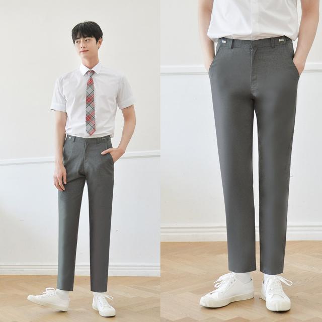 [하복][허리조절] 스판 진그레이 교복바지(남자)