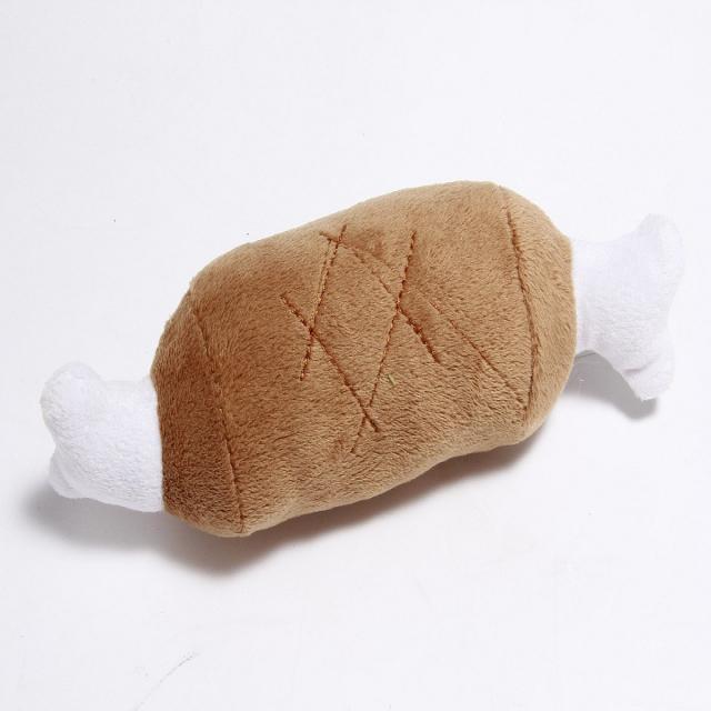 애완동물 용품 애완동물 장난감 강아지 웃기다 답답하다 벨벳 장난감 뜯다 발성, 닭다리, 규격 없음