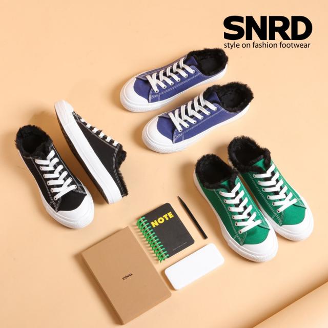 SNRD 몬스터 퍼 스니커즈 뮬 SN567