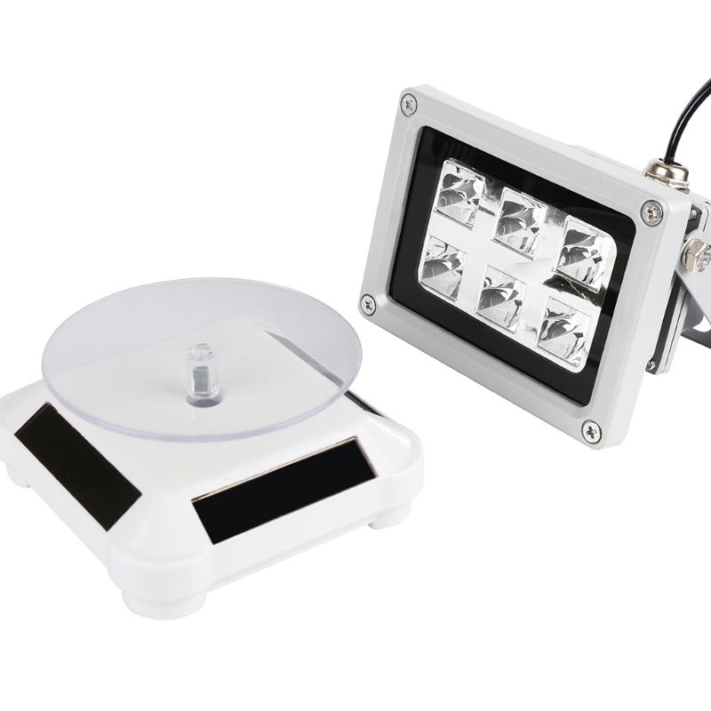 60 w uv 수지 고체 감광성 경화 빛 sla dlp 3d 프린터 부품에 대 한 태양 전원 된 로타리 디스플레이 스탠드 턴테이블 키트, 단일
