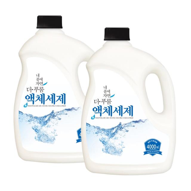 더푸룸 베이킹소다함유 오리지널 액체세제, 4L, 2개