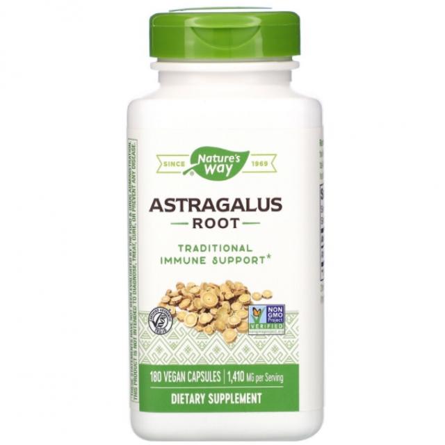 네이처스웨이 Astragalus Root 황기 뿌리 허브 복사뼈 셀룰로오스 베지캡슐 1410mg 180정