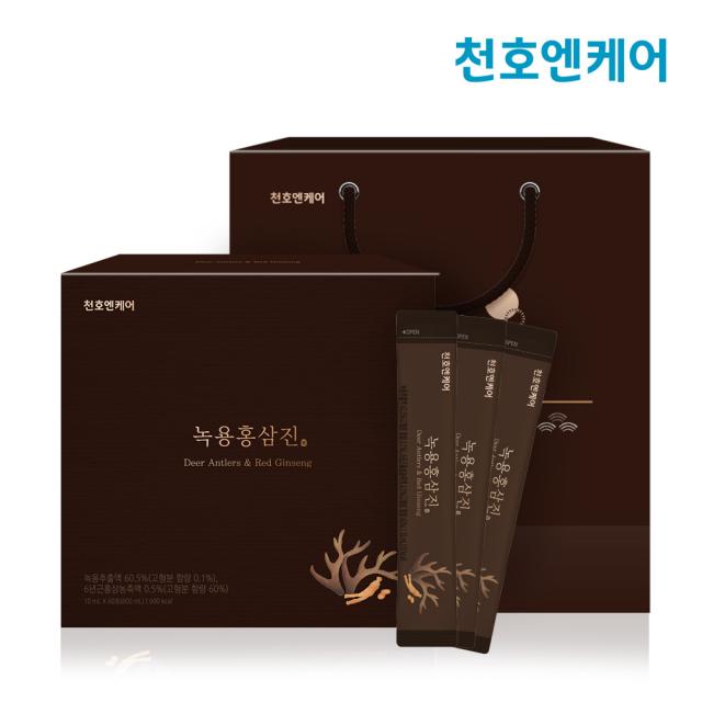 천호엔케어 녹용홍삼진 스틱 10ml 60포