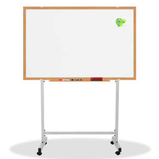 영남칠판 자석 화이트보드+스텐드 150x90~180x120cm 화이트보드, 오크