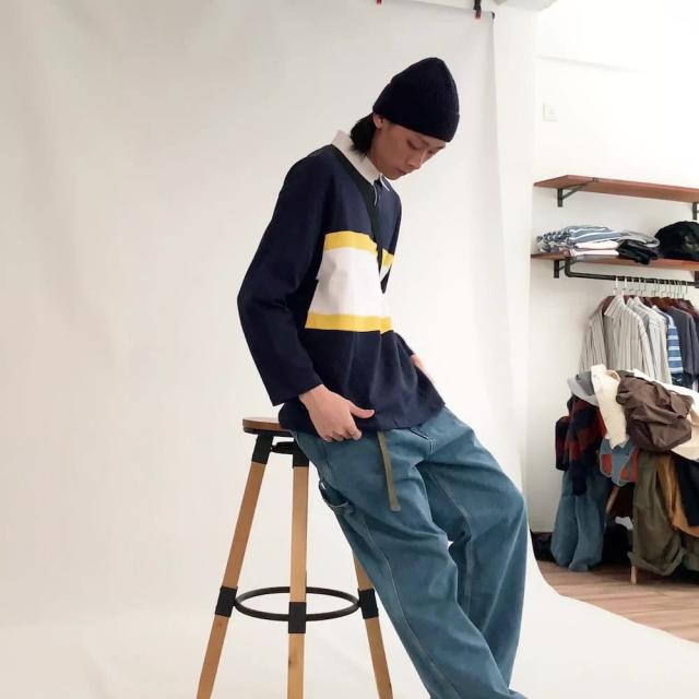 위파인더 봄 여름 남성 의류학과 새로운 일국의 스트레이트 핏 루즈 남자가 빅 사이즈 데님 워싱 쇼트 90s 보드 팬츠 1을 기록했다.