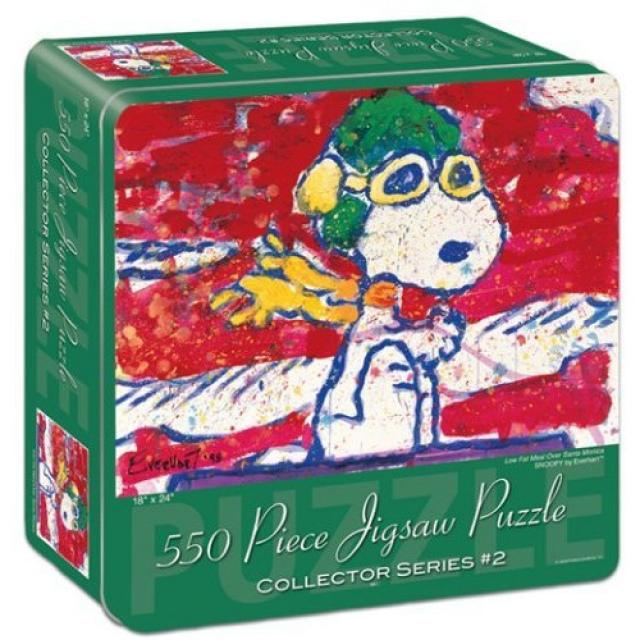 스누피 직소퍼즐 USAopoly Snoopy by Everhardt Low Fat Meal Over Santa 550 Piece Jigsaw Puzzle, 본문참고, 본문참고