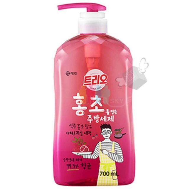 중성세제 설거지세제 홍초를담은 트리오 항균 주방세제 700ml 주방세제, 1