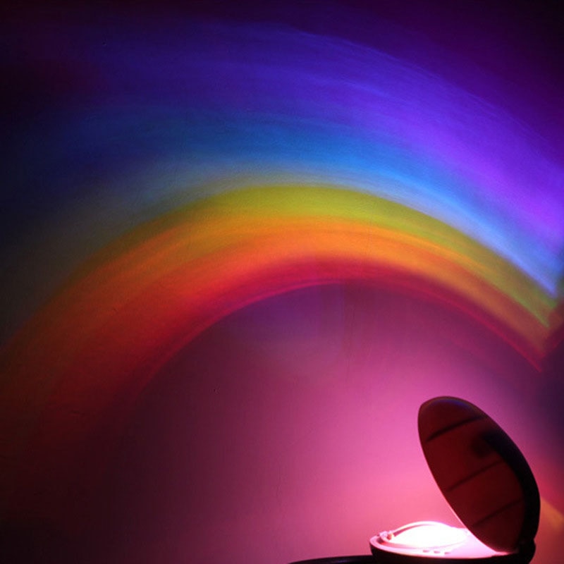 3 모드 rgb led 램프 다채로운 led 크리 에이 티브 나이트 라이트 달걀 모양의 무지개 프로젝터 라이트 로맨틱 매직 어린이 침실 장식 q, 1개, 단일
