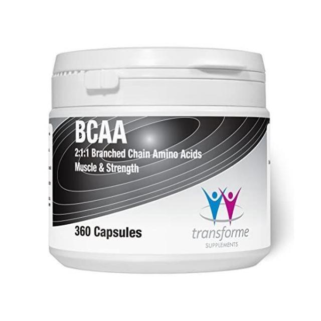 BCAA 아미노산 지원 프리 등급 360 x 500mg 캡슐 L 류신 이졸류신 Valine의 2:1 비율 영국제, 단일상품