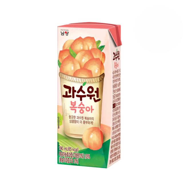 남양유업 과수원 복숭아 음료, 190ml, 48개