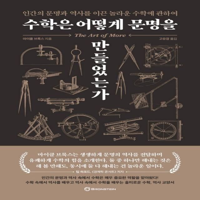 수학은 어떻게 문명을 만들었는가:인간의 문명과 역사를 이끈 놀라운 수학에 관하여, 브론스테인, 마이클 브룩스