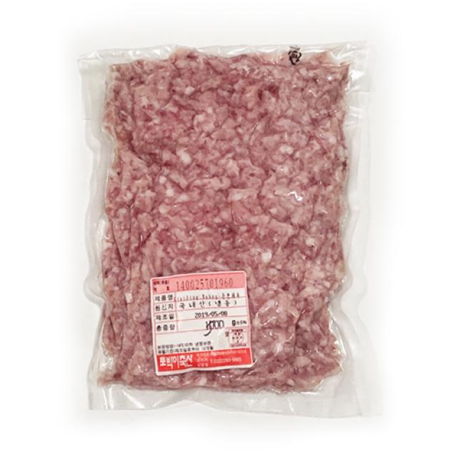 Grined Pork 500g 국내산 돼지고기 다짐육 1개
