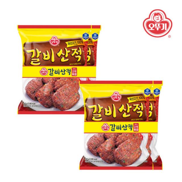 [오뚜기] 갈비산적 (400gx2) x 2개, 상세 설명 참조