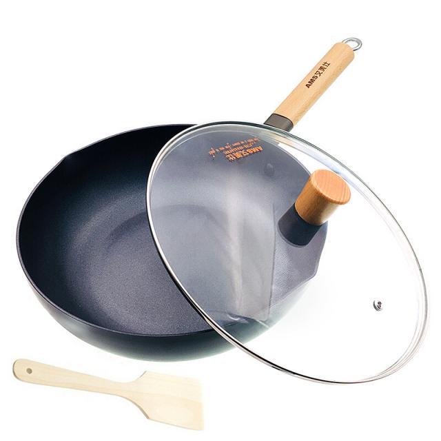 에 르 메스 프라이팬 끈 적 임 없 음 28cm 건강 컨트롤 소 담 뱃 지 냄비 전자 레인지 유 니 버 설 alh 2891d 플러스 삽 유리 냄비