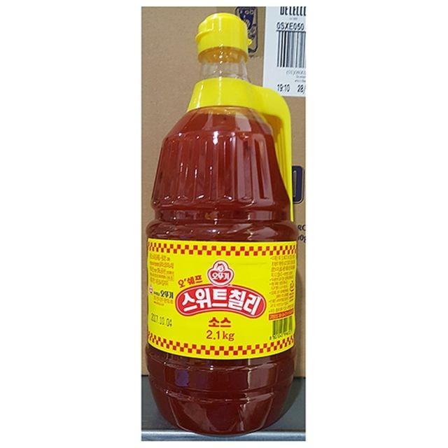 오뚜기 업소용 스위트칠리 소스 2.1Kg 1EA (따로국밥/즉석탕/즉석식품/간식/안주/탕류/업소용식자재/대용), 본상품선택