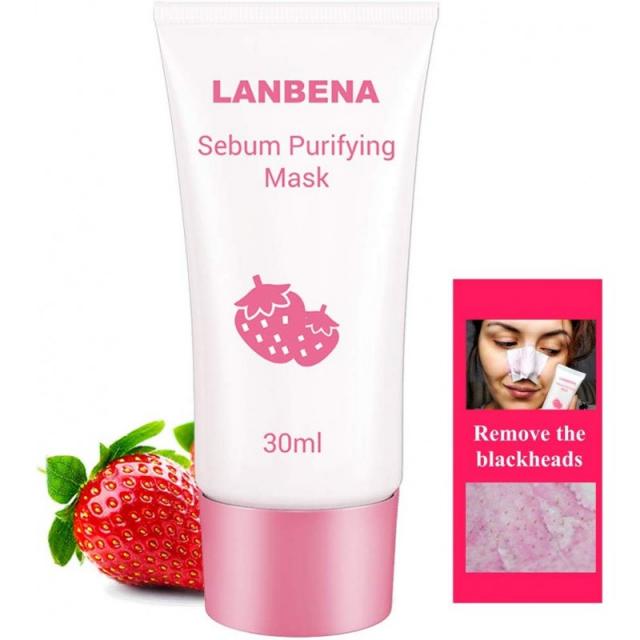 딸기 여드름 리무버 필 오프 마스크 페이셜 모공 클렌저-딥 클렌징 코 여드름 모공 순화 머드 스트립 +, 1