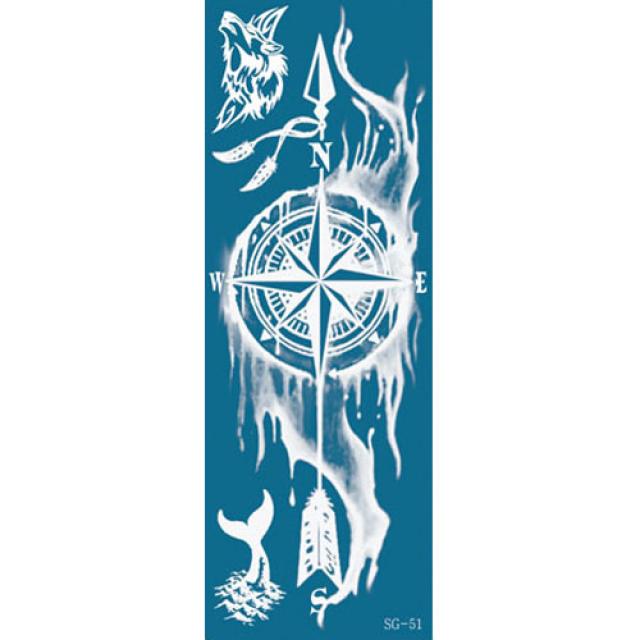 재사용가능 헤나타투 셀프헤나도안, 1개, SG-51