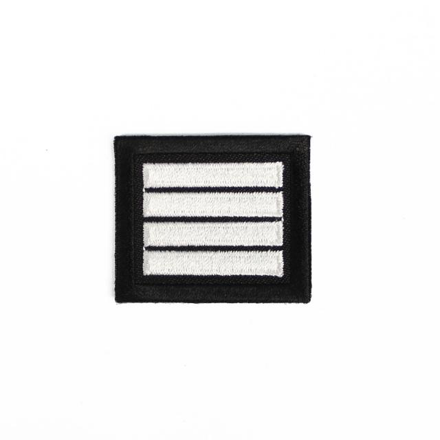 후아미 병장마크 계급 약장 검정흰사 군인 군용 와펜 패치
