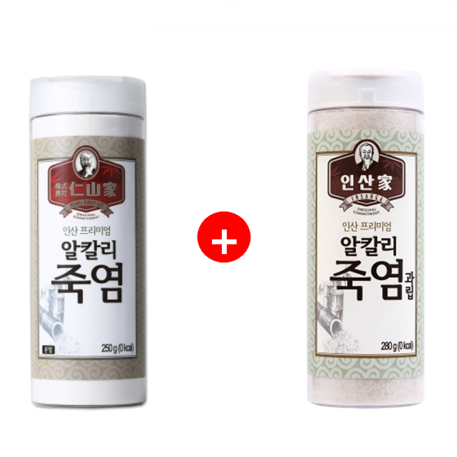 인산가 (주)인산가 정품 프리미엄 알칼리죽염 분말 250g 또는 미세과립 280g 또는 분말 250g&미세과립 280g 세트/인산죽염+2개 이상 구입 홍삼애초코크런치(49g), 분말250g+미세과립 280g, 1개