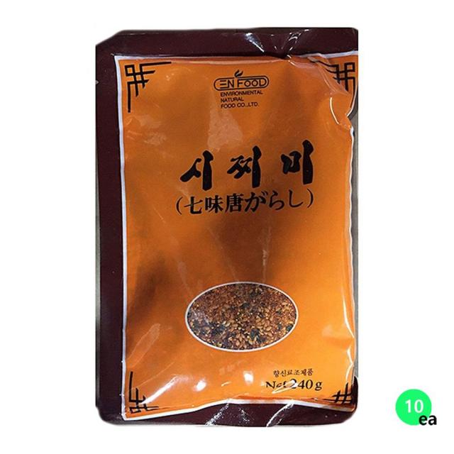 이엔푸드 시치미 일식조미료 일본식자재 240gX10, 1