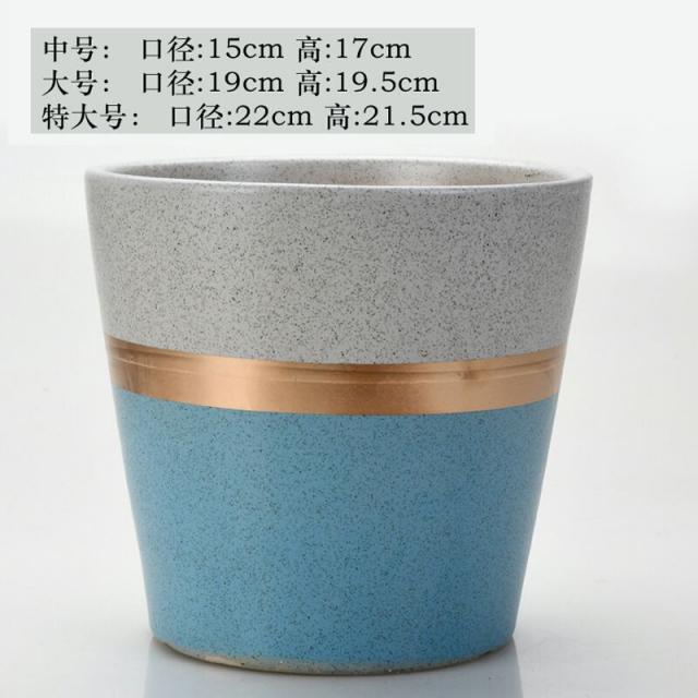 어반30 인테리어 도자기 거실 화분 유럽식 심플 세라믹 특대호 착장 발코니, 천란금 허리높이(플라스틱 트레이 배달)