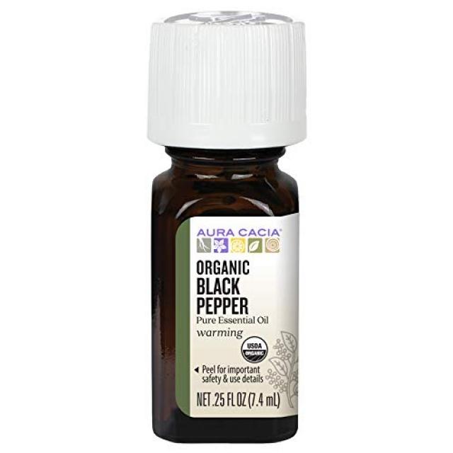 아우라카시아 퓨어 에센셜 오일, Black Pepper, 7.4ml