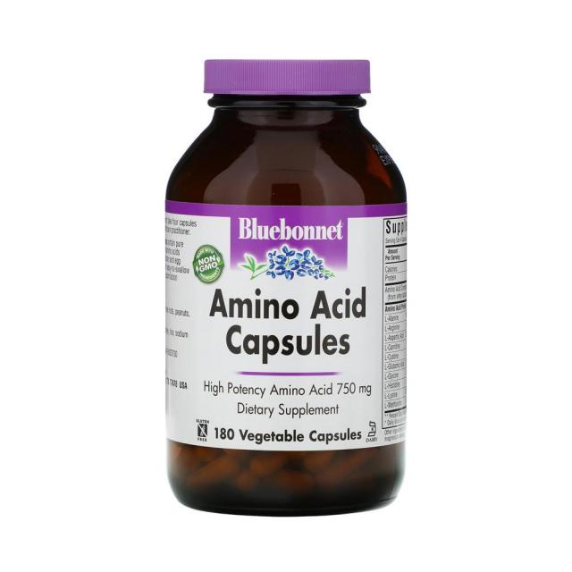 블루보넷 아미노산 캡슐 3000mg 복합체 베지캡슐 180정 글루탐산 트립토판, 1개, 기본