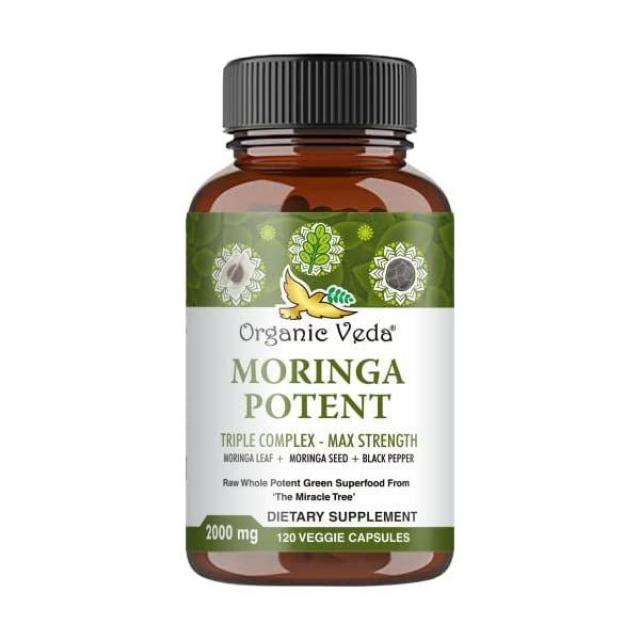 미국직배송 Organic Veda Moringa Potent정 – Highest Potency Formula - Nutrient Dense Moringa정 Made from 모링가, 단일상품