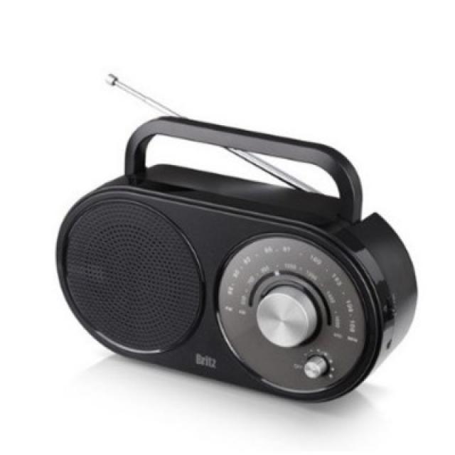 브리츠 아날로그 레트로 휴대용 FM AM 라디오 플레이어, BZ-R370, 혼합 색상