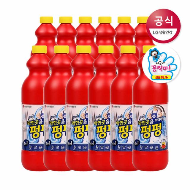 [신세계TV쇼핑]LG생활건강 홈스타 막힌 곳을 부탁해 펑펑 1L x12개, 1