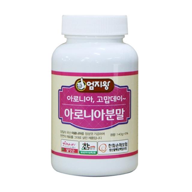 (주)미산약초농장 엄지왕 아로니아분말 140g(한두달분), 140g, 1개