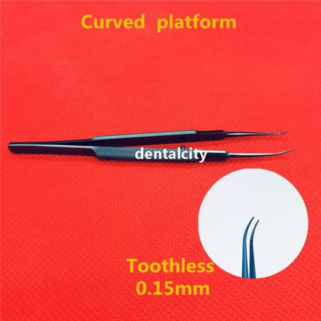 14CM 티타늄 합금 현미경 악기 마이크로 가위 결막 이빨 집게 프로브 후크 주걱 검술 tweez, D_1