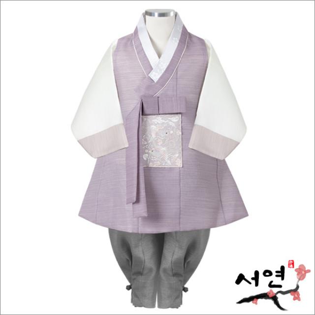 서연한복 HJ_1957 온새보라끝동 백일복 돌부터 10세까지 남아한복
