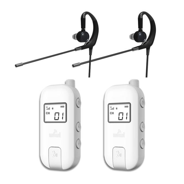 WIWI/위위/양방향 무선 송수신기/SH-350 2대세트/인터컴/여행용 가이드/4자동시 통화가능/근거리/송 수신기겸용/공장견학송수신기/, SH-350M블랙(900MHz)