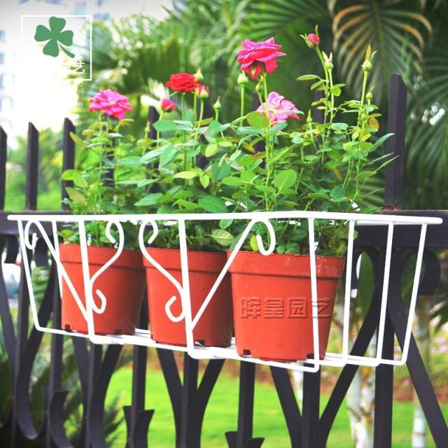 화가 장방형 화분 발코니 가드레일 난간 철재 걸이 걸이 걸이 발코니 발코니 채소 심는 대 510 흑가 길이 51* 너비 20 센티미터, 상세페이지 참조