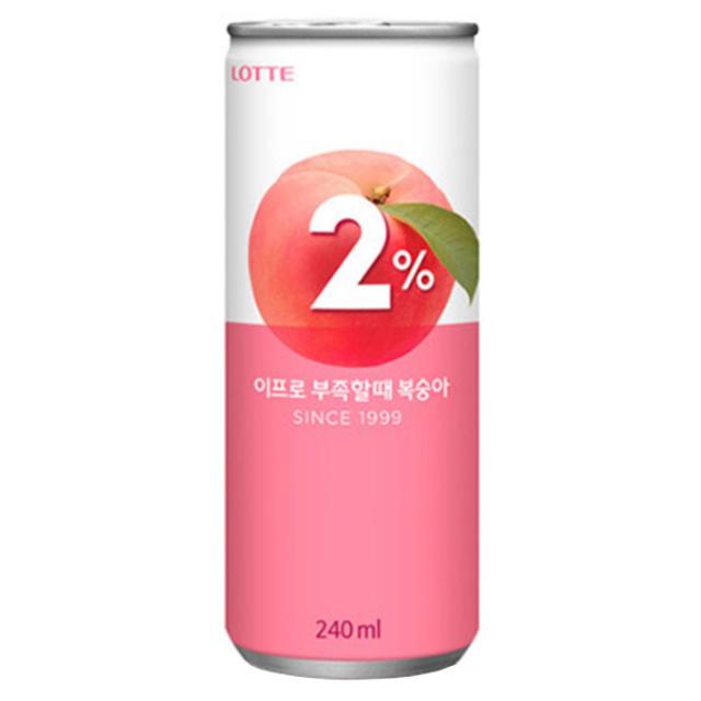 무료배송 2% 이프로 부족할때 복숭아 240ml, 1박스