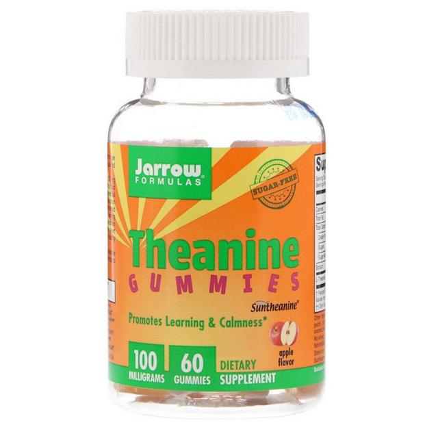 (번들) 자로우포뮬라 테아닌 구미스 100mg 60개입 2통 Jarrow Formulas Theanine Gummies