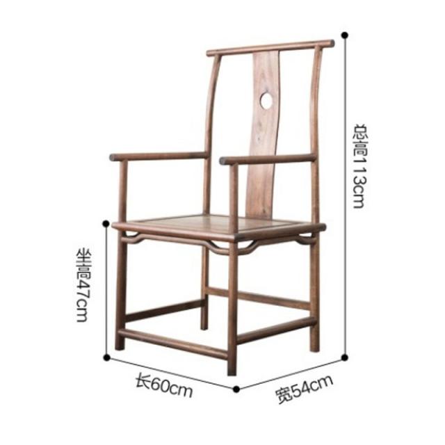 이 씨 부락 호두 나무 작은 탁자 새 중국 식 차탁 조합 나무 둥 근 의자 세 개 세트 관모 의자 차 캐비닛 세트 레저 투숙객 베란다 테이블 태사 의자 소형 한 장 의자 (디자인 댓 글 가격 동일), 상세페이지 참조