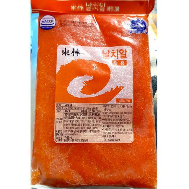 식당 업소 식재료 날치알 레드 동림 800g X20 어패류 식당용 수산 해산물 업소용 osxx, 1개