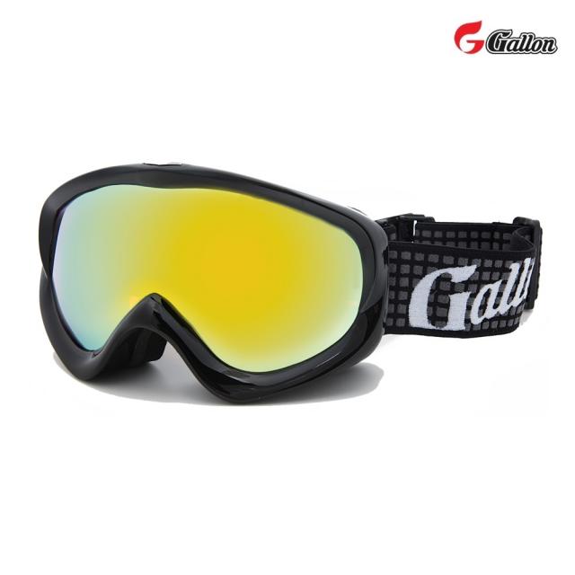 갤런 주니어 성인 스키 보드고글 GA-103 안경병용 미러고글, 블랙