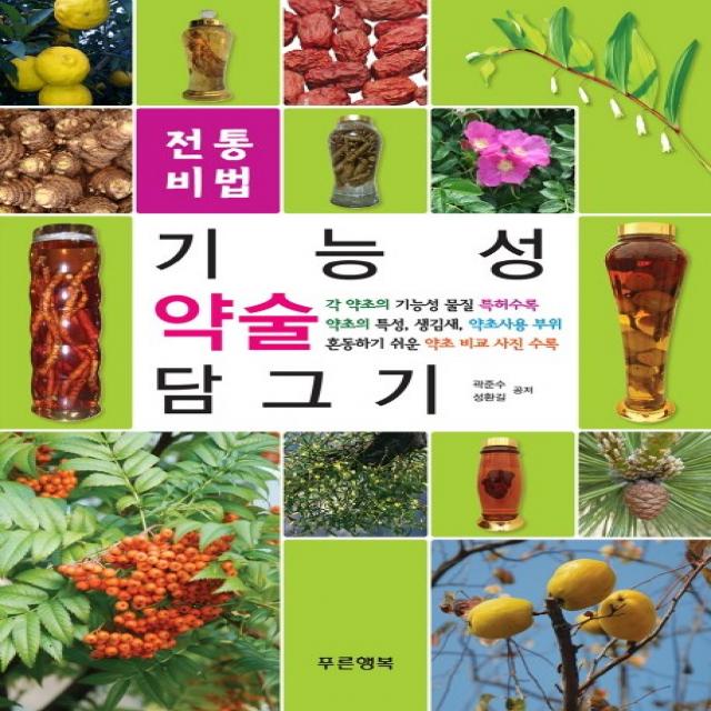 기능성 약술 담그기:각 약초의 기능성 물질 특허수록, 푸른행복