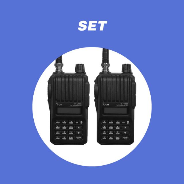아이콤 아마추어무전기 IC-V80 (2개 세트상품) 사냥 등산 산악