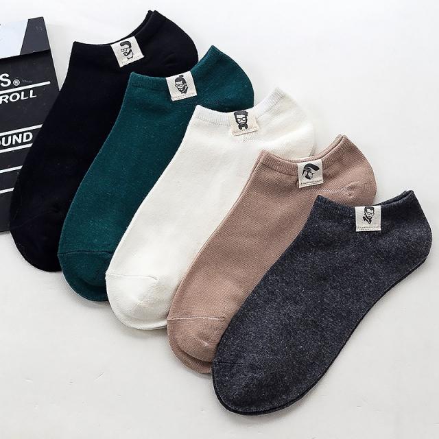 남성양말 양말 남자덧신 남자여름 스니커즈 펌프스 완전무선 미끄럼방지 순면단목 빈티지 개성적인