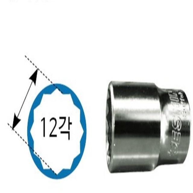 IT80407 세신 핸드소켓 1/2인치 27mm (12각) 복스알 스패너 몽키스패너 보루방 바이스 공구세트 수공구 뺀찌 펜치 라쳇몽키 목공공구, 단일 수량