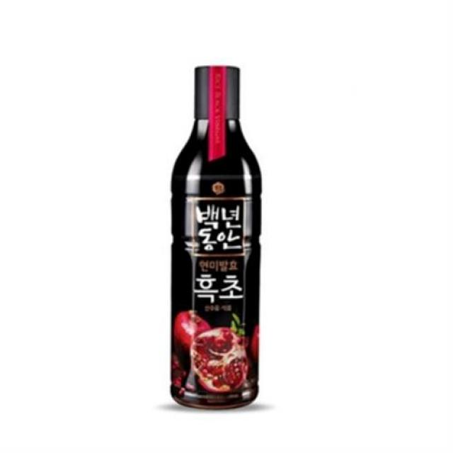 샘표 백년동안 현미발효 흑초 산수유 석류, 900ml, 23개